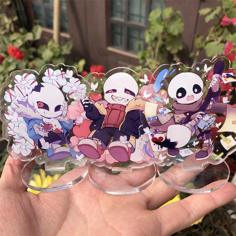 เกม UNDERTALE Sans Frisk Toriel คอสเพลย์พวงกุญแจรูป Badge อะนิเมะอุปกรณ์เสริมจี้การ์ตูน