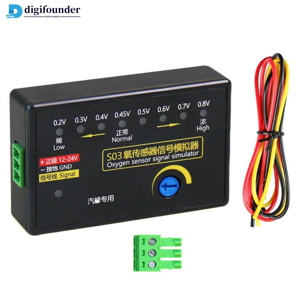 DIGIFOUNDER O2 Sensor สัญญาณจําลอง 4 สายออกซิเจน Sensor Emulator ยานยนต์เครื่องมือทดสอบวินิจฉัย 0.2 