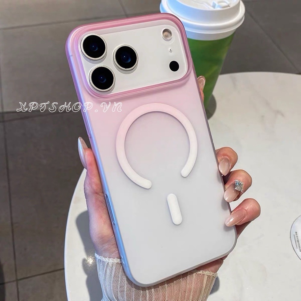 Magnetic Matte Hard เคสโทรศัพท์สําหรับ iPhone 17ProMax 16Plus 15 14 13 12 11 กันกระแทกป้องกันปลอก