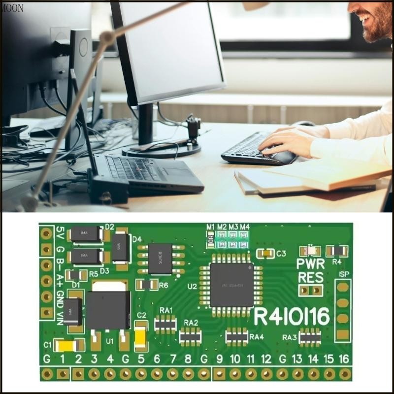 MOON 16CH 5 IN 1 Modbus IO RS485 16DI 16DO 8DI-8DO 4DI-12DO 12DI-4DO Modbus RTU ดิจิตอล 2 54 มม.Pin 