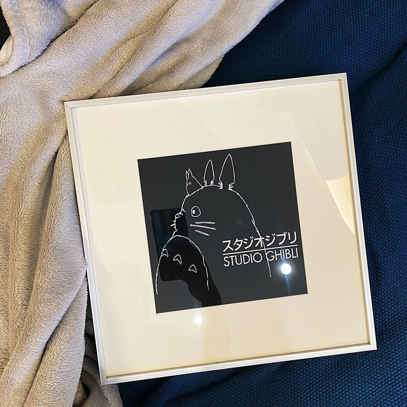 ภาพวาดการ์ตูน Anima Totoro ขนาด 30x30x0.9 ซม. เสริมความสวยงามให้กับห้องนั่งเล่น ห้องนอน และห้องเด็ก