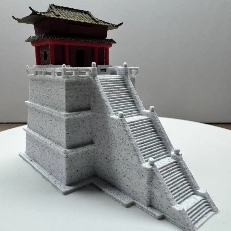 ของตกแต่งตู้ปลา Fengtiantai สถาปัตยกรรมโบราณ ภูมิทัศน์บอนไซ thumbnail 6