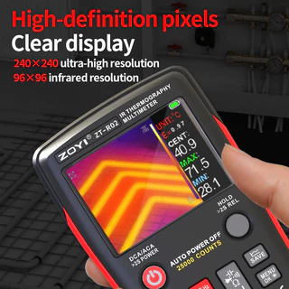 ZOYI R02 กล้องถ่ายภาพความร้อน Thermal Imaging Multimeter IR Camera 240x240 True RMS Tester