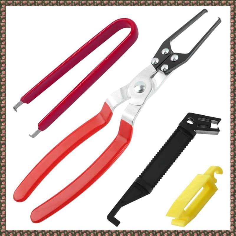 [homegarden1] คีมดึงรีเลย์, คีมดึงฟิวส์, เครื่องมือดึงฟิวส์รีเลย์ยานยนต์ 4 แพ็ค, เครื่องมือดึงฟิวส์ 