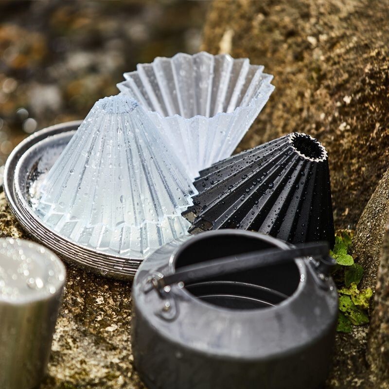 ORIGAMI AIR Resin Origami Filter Cup Hand Brew Coffee Set S หยดกรองประเภท V60Coffee Dripper