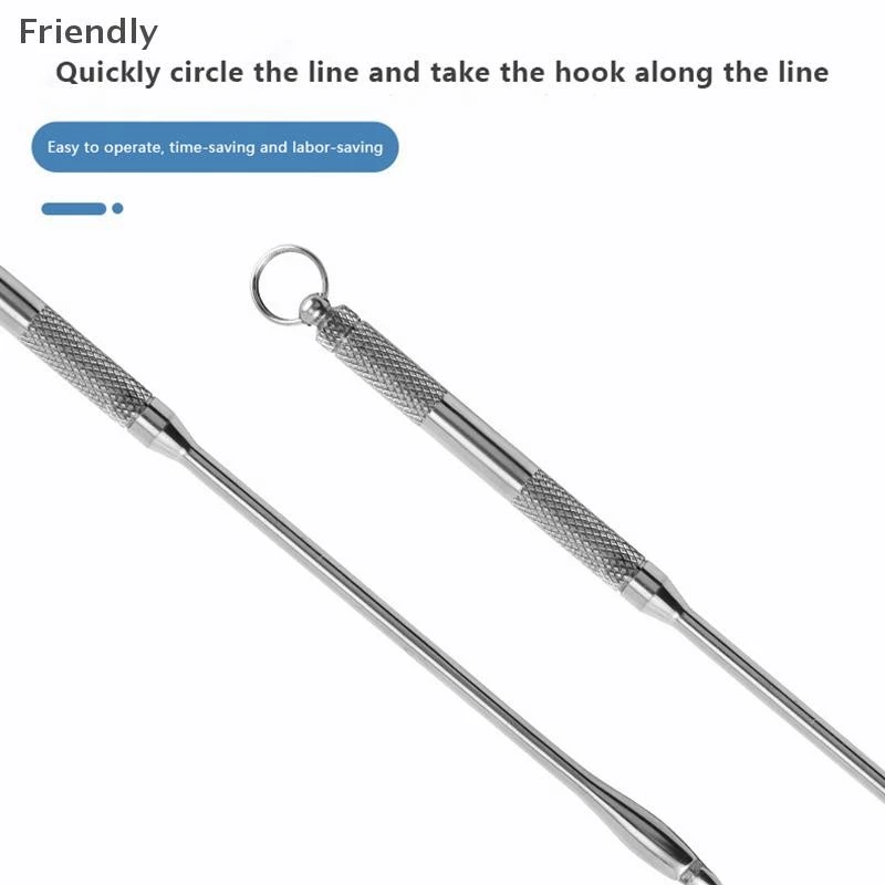 [Friendly] 19 ซม./7.5in สแตนเลสสตีลความปลอดภัย Extractor Fishing Hook Detacher Remover Rapid Decoupling เครื่องมือตกปลา Boutique
