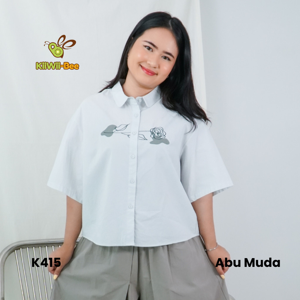 KEMEJA Banksia เสื้อเชิ้ตผู้หญิงกุหลาบบาร์ K415