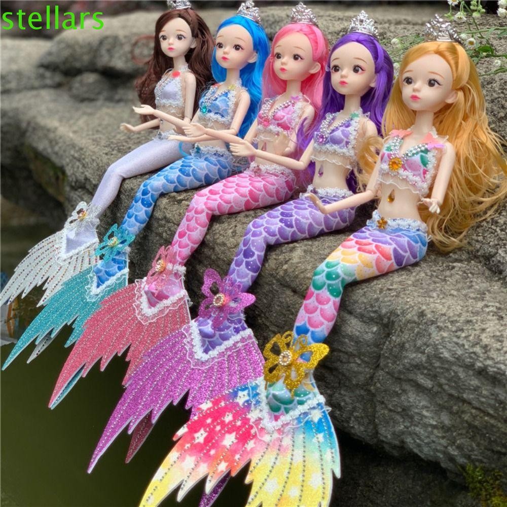 STELLARSYNC Bjd ตุ๊กตานางเงือกของเล่น, BJD Mermaid Joint Movable Bjd เจ้าหญิง Mermaid ตุ๊กตา, ตุ๊กตา