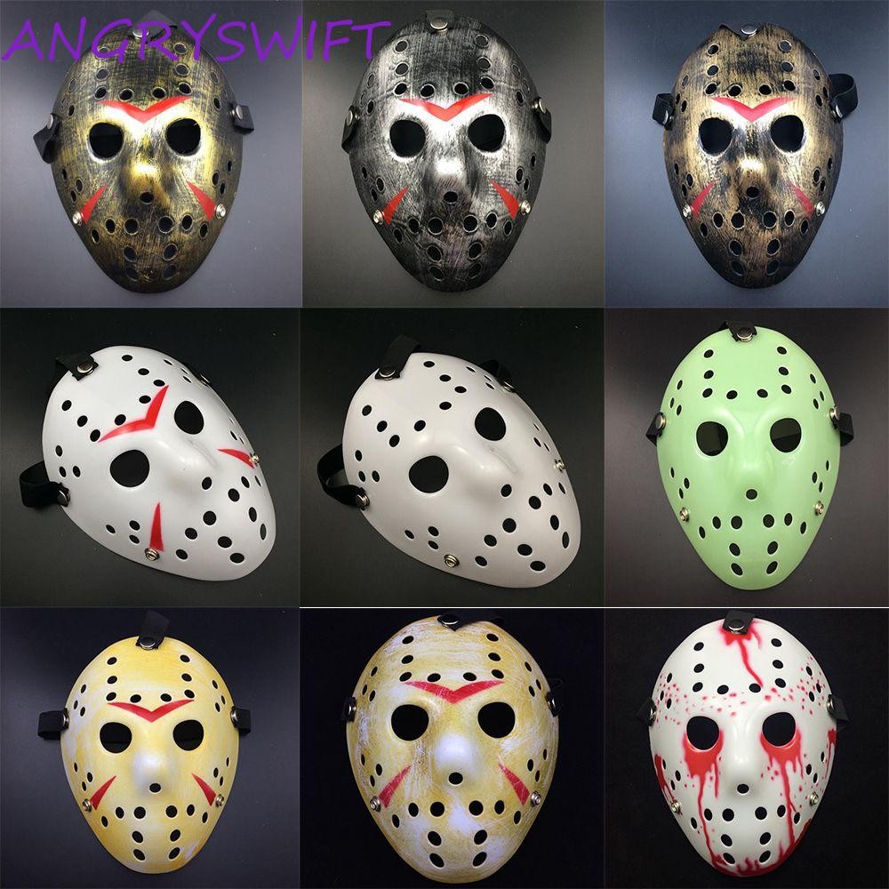 ANGRYSWIFT Masquerade Mask Hockey Jason Voorhees เครื่องแต่งกาย PARTY เทศกาล Carnival Party Mardi Gr