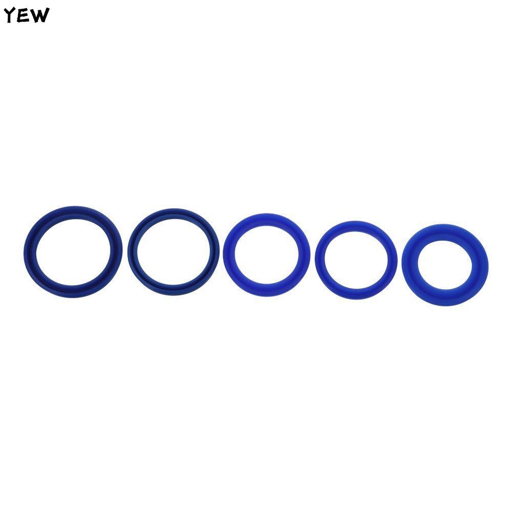 YEW 5PCS Shaft Seal, UN Radial Oil Seal, Lip Seals PU Oil Resistance Blue Industrial กระบอกสูบไฮดรอล