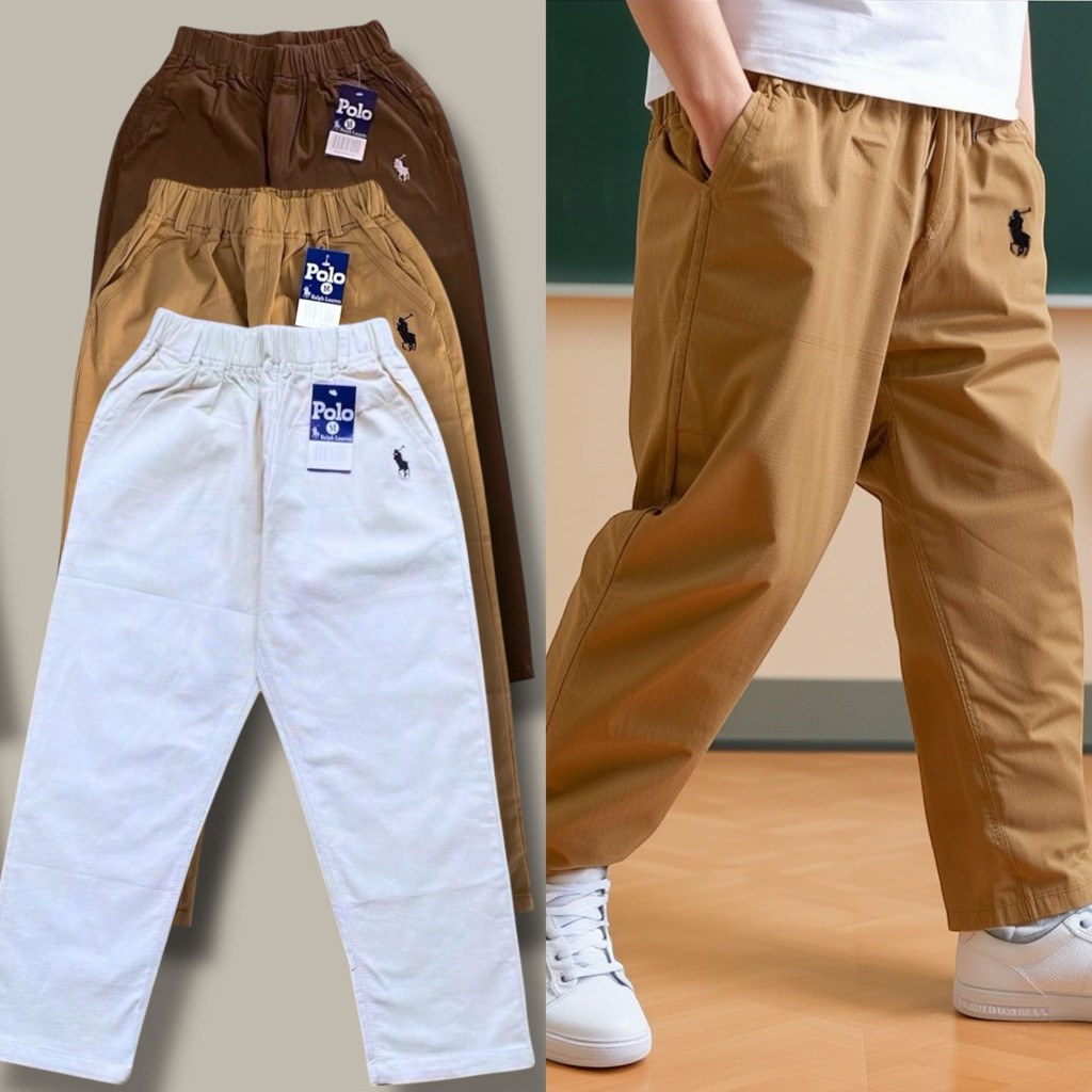❇️กางเกงเด็กโตขายาว งานปักม้า ไซส์8-15ปี
