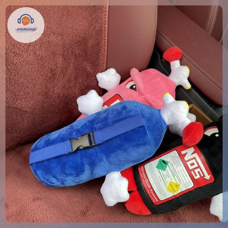 AFl รถคอหมอนพนักพิงศีรษะรถสําหรับไดร์เวอร์ที่นั่งผู้โดยสารด้านหน้า NOS ขวดหมอนตกแต่งรถเบาะรองศีรษะหม