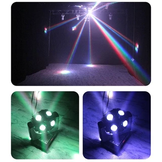 120W,ไฟเวที LED, ไฟหมุน ktv360°, ไฟหมุนได้ 12 ดวง,ไฟแฟลชบาร์ ไฟ LED เลเซอร์ สั่งงานด้วยเสียง