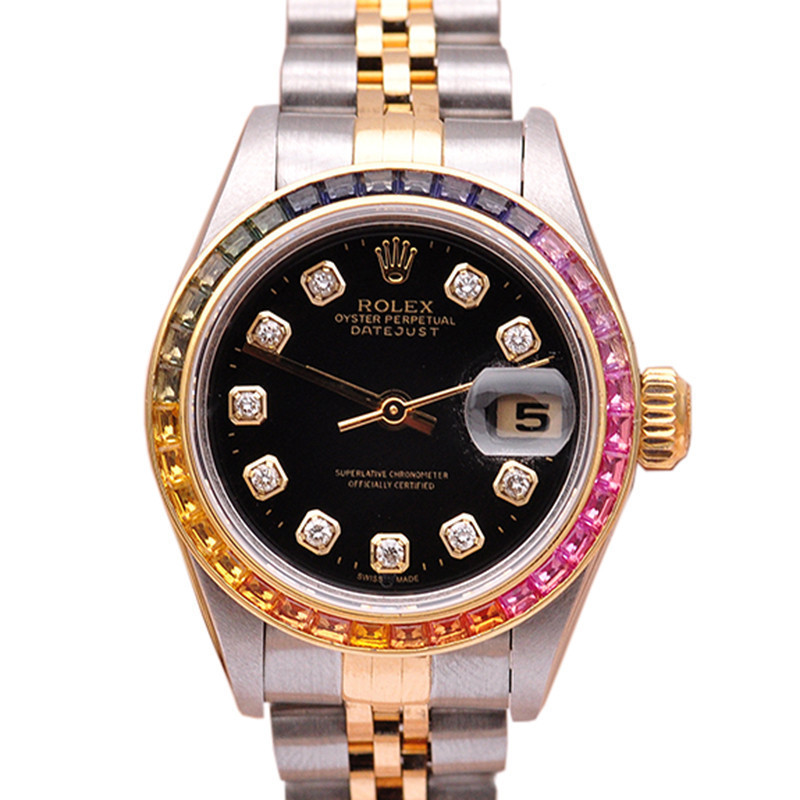 Rolex Rolex Womens Clothing Log Gold Automatic Mechanical Womens Watch 79173 Back Diamond-Studded Ra