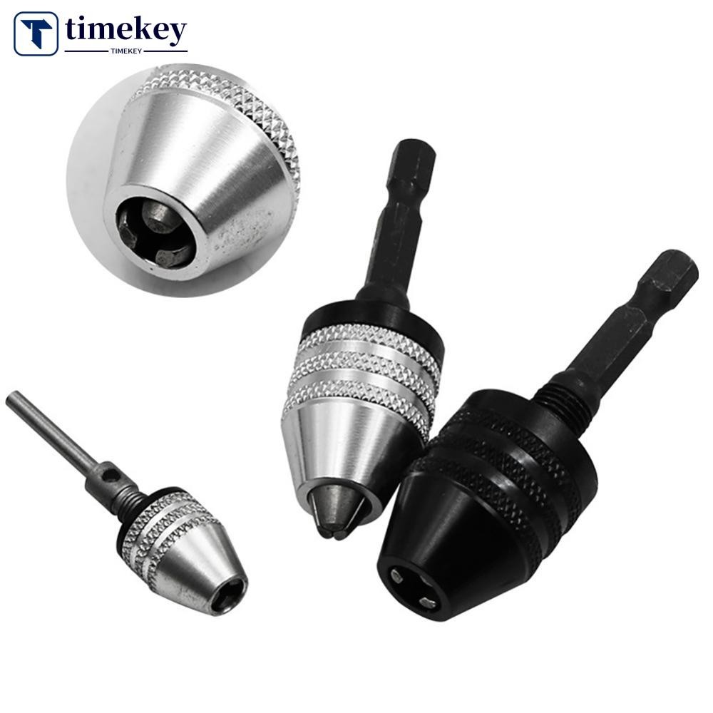 TME เจาะ Chuck Keyless ไขควง Impact Driver Adaptor ไฟฟ้า Micro Motor Clamp Mini Chuck Fixture Hex Shank เจาะ Bits อะแดปเตอร์