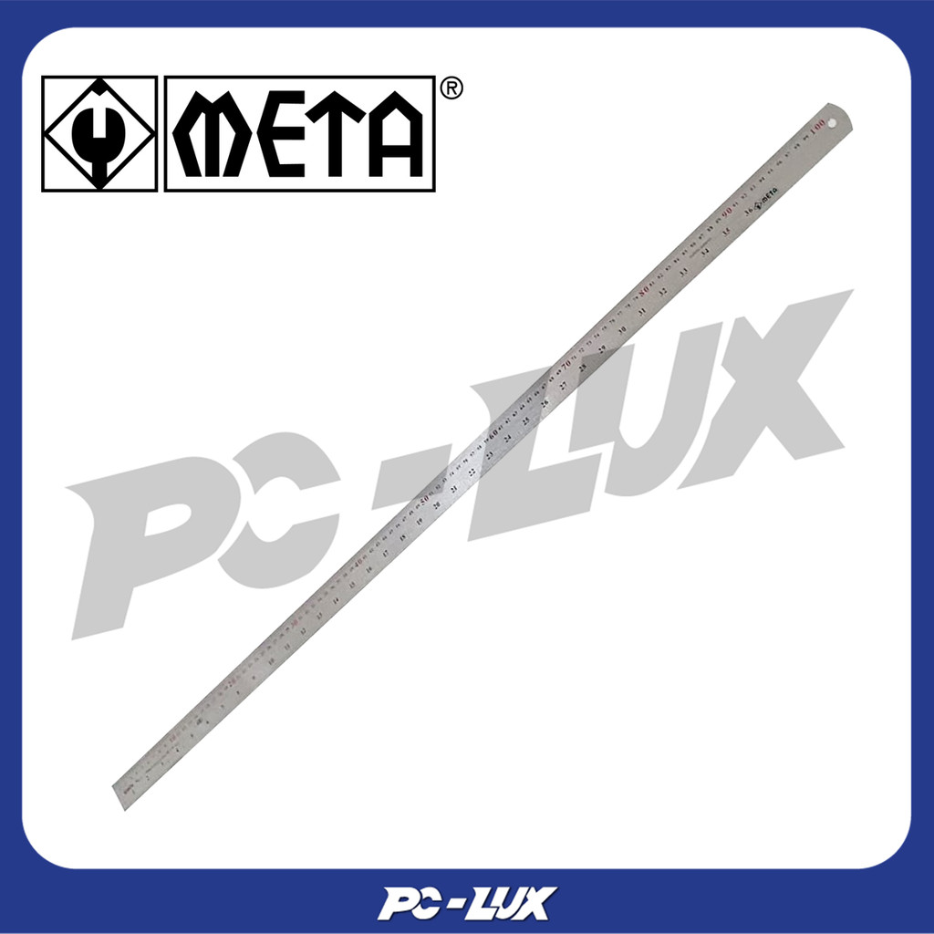 META ไม้บรรทัดเหล็ก ขนาด 100 cm x 36 นิ้ว
