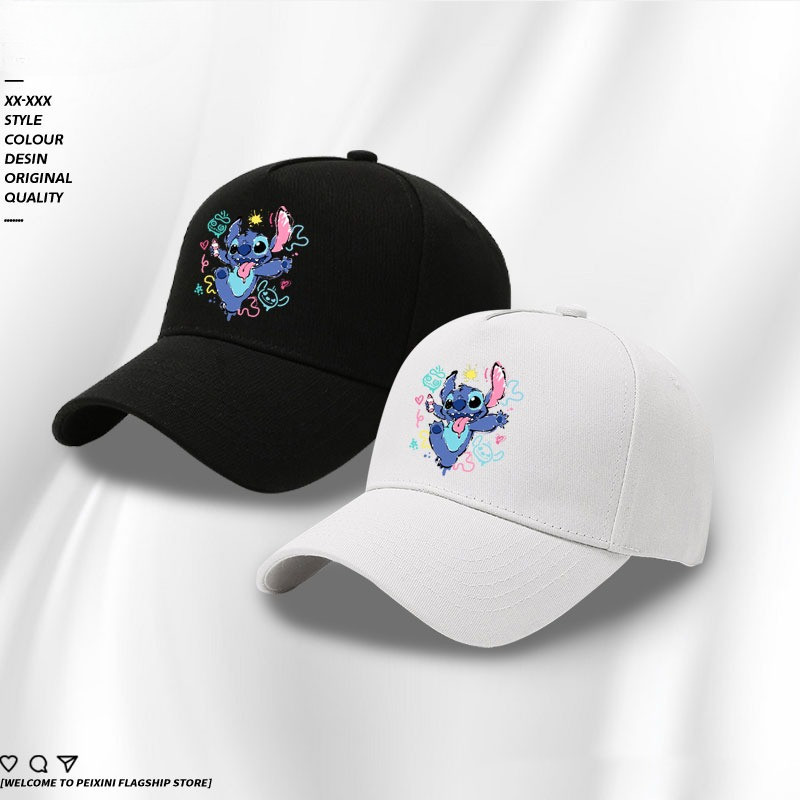 Lilo & Stitch 626 สินค้าทดลอง Stitch หมวกเบสบอลญี่ปุ่น หมวกกันแดด สำหรับผู้ชาย