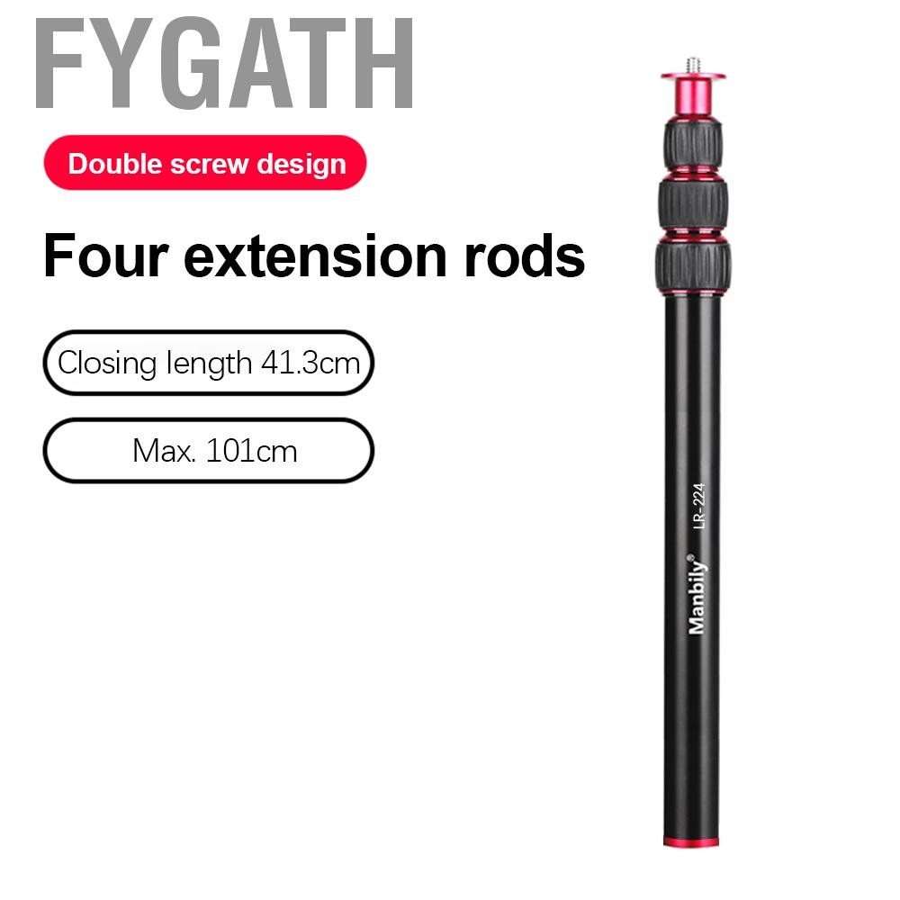 Fygath Fygath Buzhi Extension Rod LR-224 101cm/39.7in Aluminum Alloy 5kg/11lbs ความสามารถในการโหลด 4