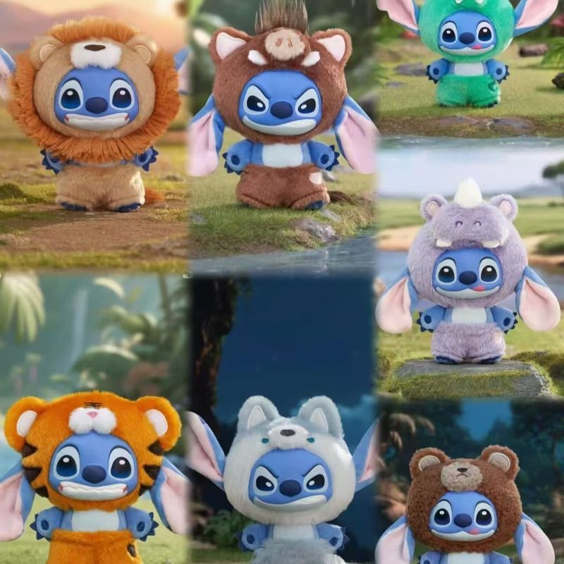 Wild Animal Series ของแท้ TOPTOY Stitch Vinyl Plush Mystery Box ตุ๊กตาเล่นอินเทรนด์