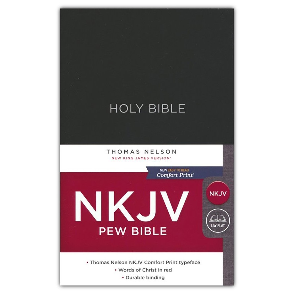 NKJV, Pew Bible, ปกแข็ง (สีดํา) /Thomas Nelson