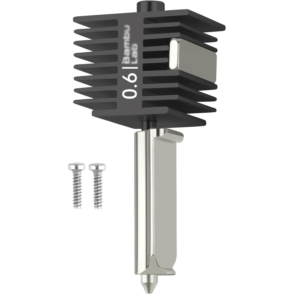 Original Bamboo Lab A1/A1 Mini 0.6 มม.Hotend,High Temp & Fast Speed Hardened Steel หัวฉีด + บล็อกควา