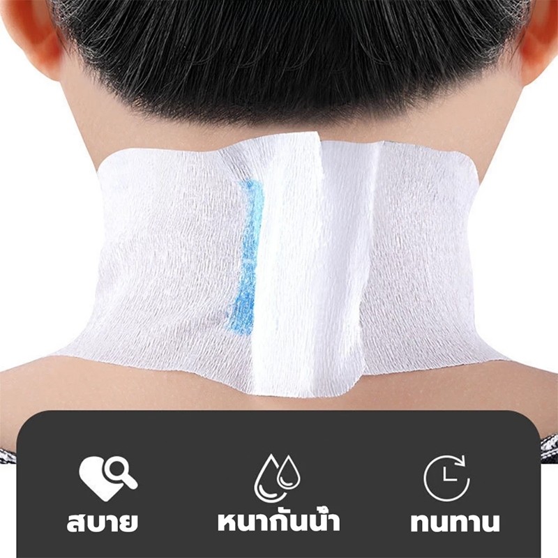 BOFEI กระดาษรองคอตัดผม กระดาษพันคอตัดผมสำหรับร้านบาร์เบอร์วินเทจ 1ม้วนมี80แผ่น สินค้าพร้อมจัดส่ง - รูปที่ 4