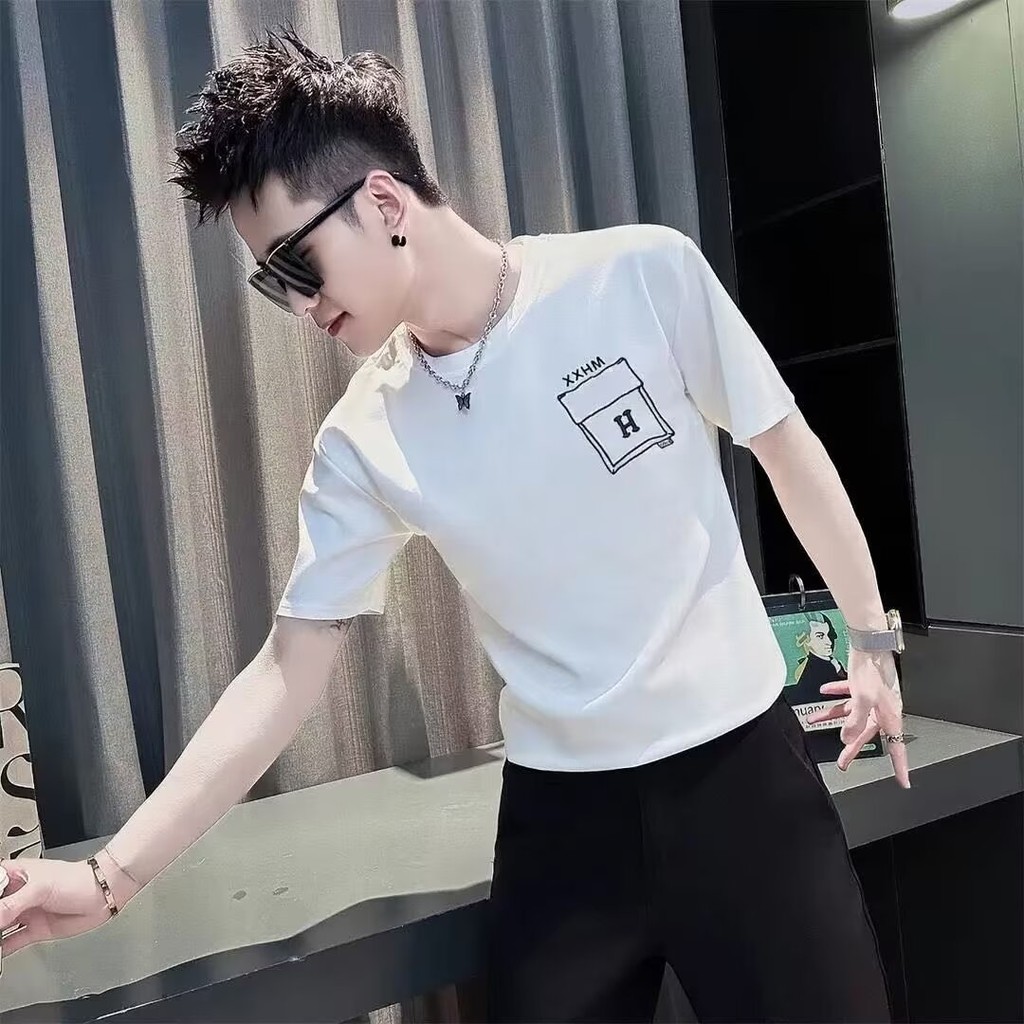 COD 2025 Small Size Men's Short Sleeve T-Shirt Men's 2025 Summer Slim Fit S Size Small Versatile Hal