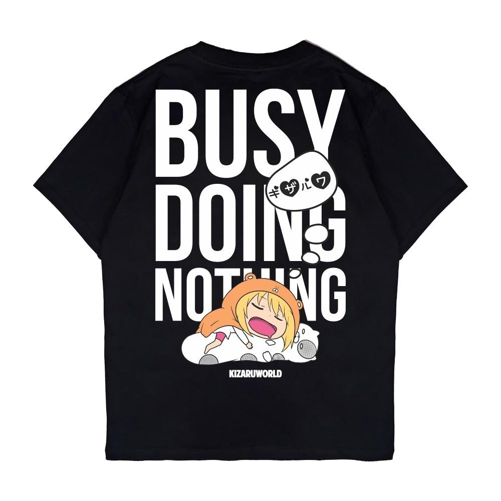 KIZARU Himouto UMARU-CHAN เสื้อยืดอนิเมะสีดํา