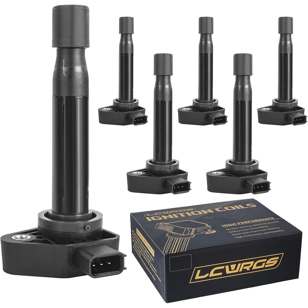 ชุด 6 คอยล์จุดระเบิดเหมาะสําหรับ 3.2 3.5 3.0 V6 2000 2001 2002 2003 2004 2005 2006 2007 2008 Honda O