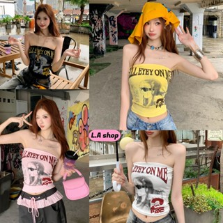 L.A Shop★เสื้อคุณภาพดี เสื้อเกาะอก มีฟองน้ำ เดี่ยวหวานเผ็ด ด…