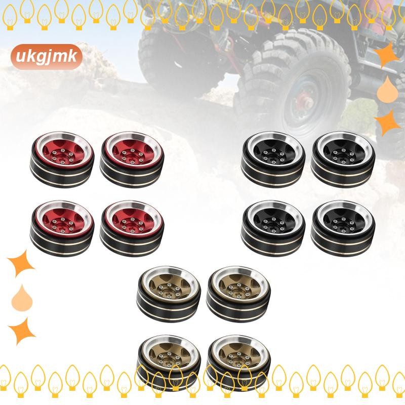 [ukgjmk] อุปกรณ์เสริมขอบล้อ Beadlock ขนาด 1.3 นิ้ว เปลี่ยนโลหะกว้าง 1.5 ซม. สําหรับ FMS