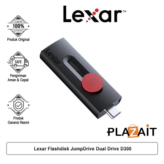 Lexar Flashdisk JumpDrive Dual Drive D300 USB 3.1 Type-C