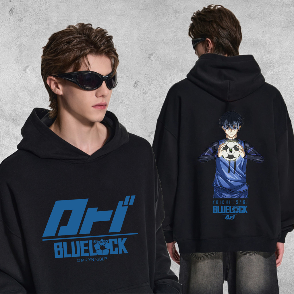 ARI X BLUE LOCK ISAG เสื้อป้องกันกระโปรงลายพิมพ์เสื้อผ้าฝ้ายผลิตจากผ้าคอตตอนบนดูดี Men hoodies (M-3X