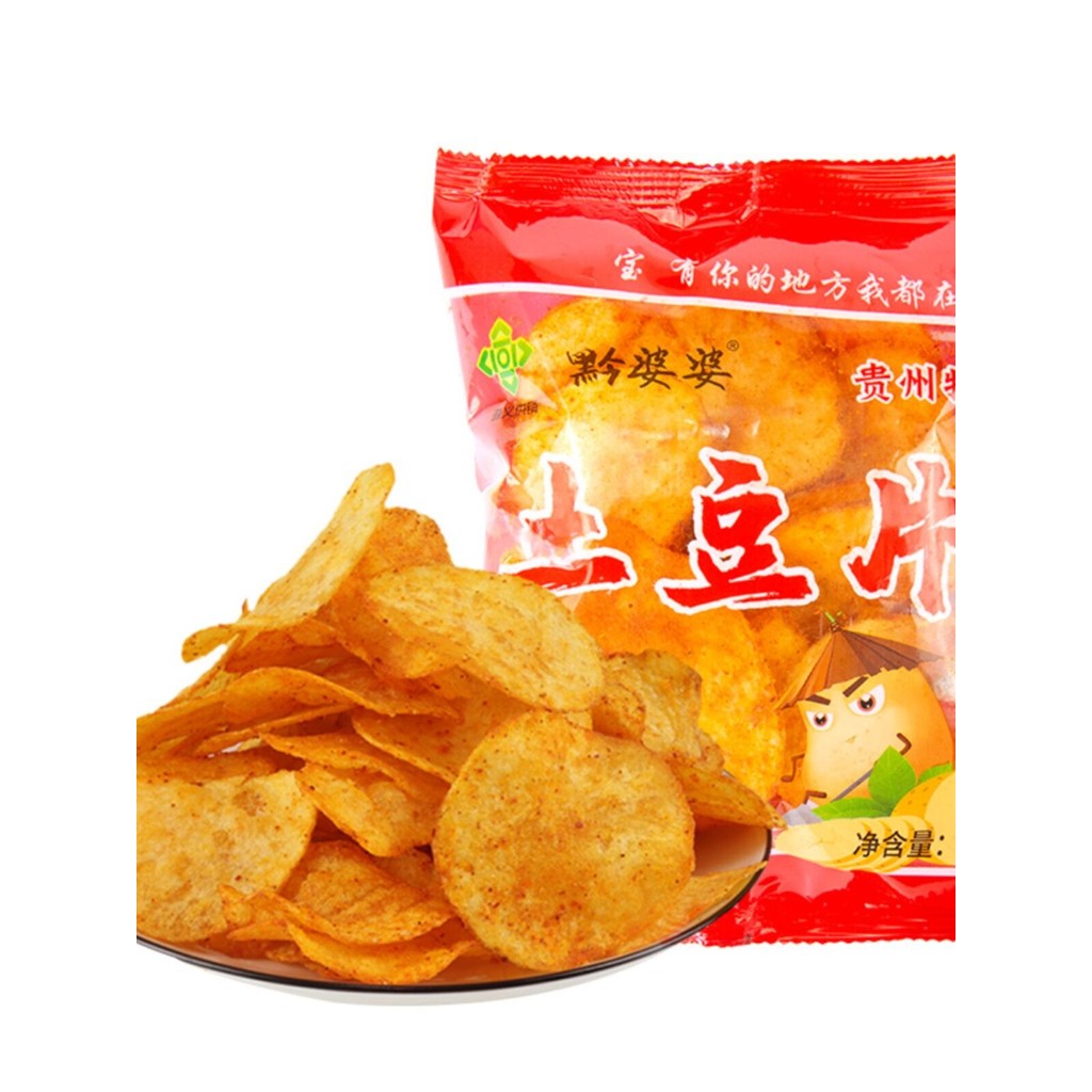 กุ้ยโจวพิเศษมันฝรั่งทอดเผ็ดขนมขบเคี้ยวเดิมตัดร้อนเปรี้ยวเฟรนช์ฟรายถั่วสบายๆขนมขบเคี้ยวบิสกิตLS929XJP