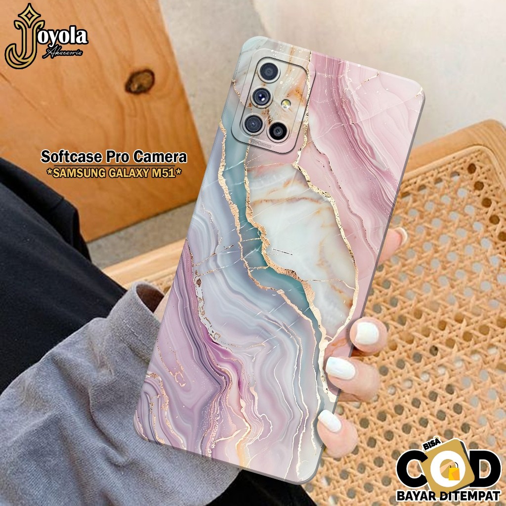 เคส HP Samsung Galaxy M51 - เคสแฟชั่นบทคัดย่อ - Samsung Galaxy M51 Softcase - Pro Camera - เคส Samsu
