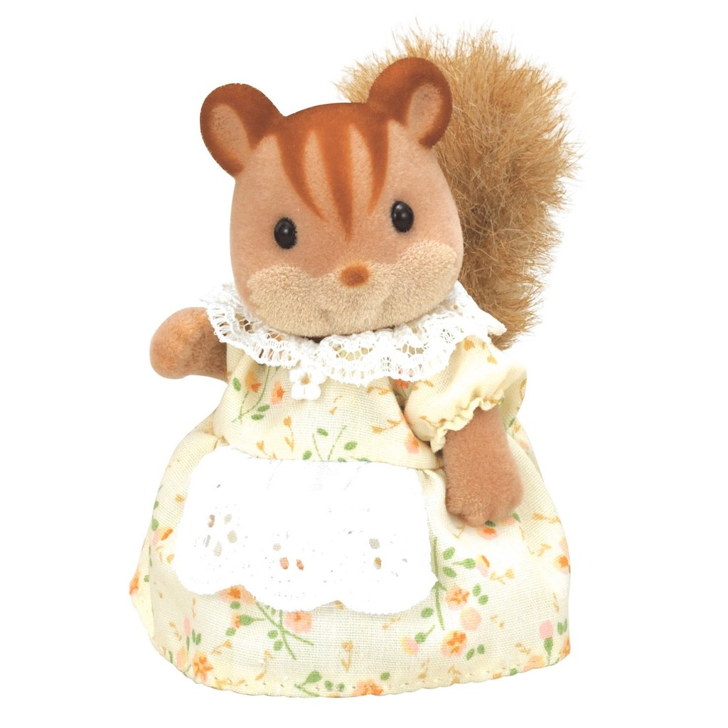 Sylvanian Families Doll 【 Walnut Squirrel Family - Walnut Squirrel Mother 】 R-32 ST Mark Certified A