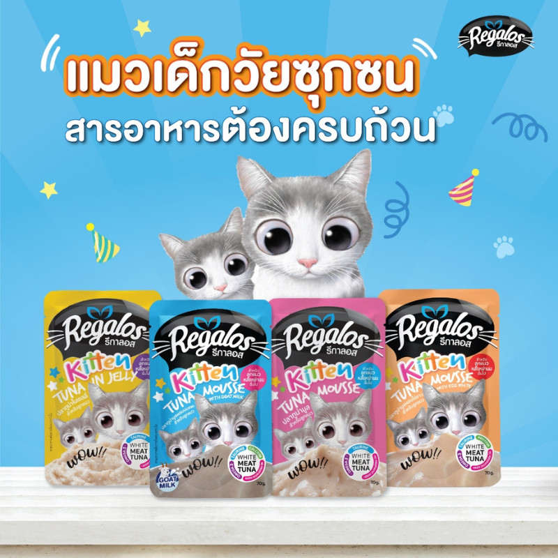[12 ซอง] Regalos รีกาลอส อาหารแมวเปียก 70g คละได้ สำหรับแมวโตและลูกแมว - รูปที่ 4