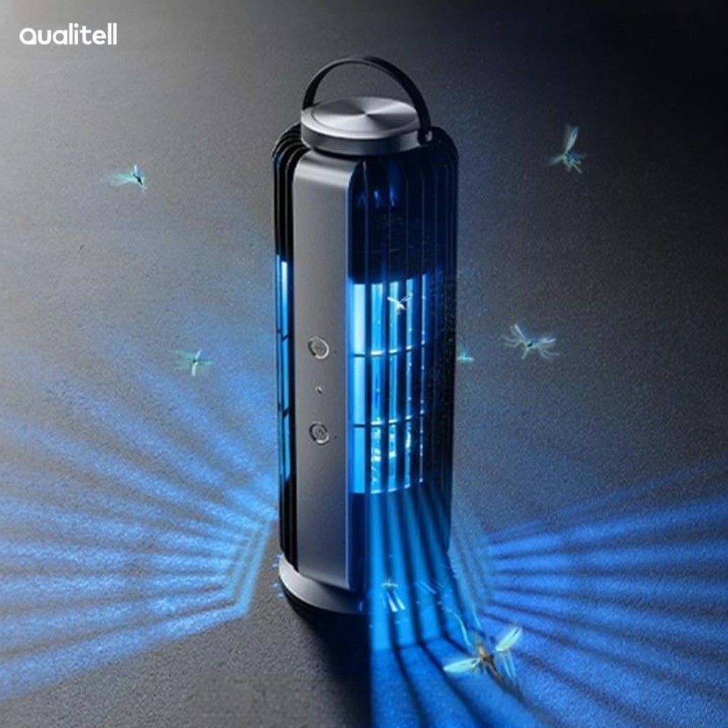 Qualitell X1 เครื่องไล่ยุงไฟฟ้า Smart Auto On / Off พร้อมเซ็นเซอร์แสง CCFL UTube 360° การทําแผนที่