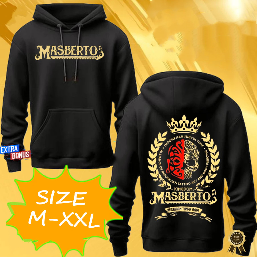GOLD GOLD GOLD GOLD REFLECTIVE HOODIE MASBERTO KINGDOM KINGDOM WITH KING MOTO STREET STYLE HOODIE