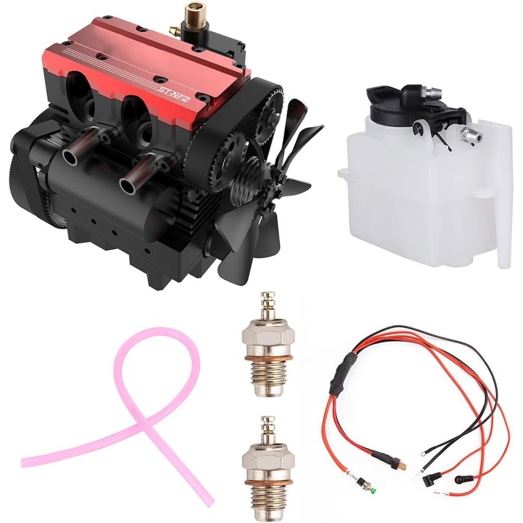 ชุดโมเดลเครื่องยนต์สําหรับผู้ใหญ่,ชุดเครื่องยนต์ ST-NF2 7cc L2 Mini Engine Assembly Kit, Inline 2-กร