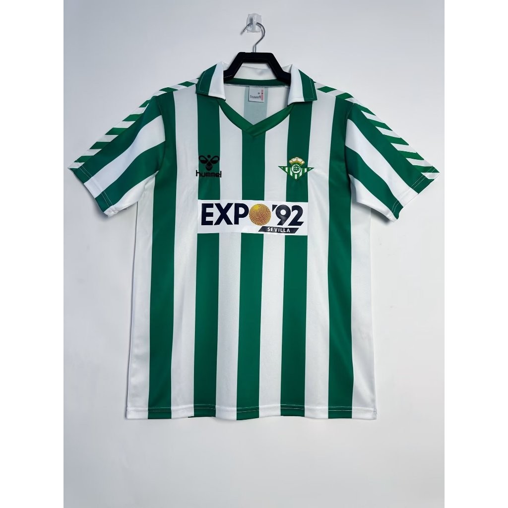 S-XXL 88-89 Real Betis Balompié Home Retro Soccer Jersey Football