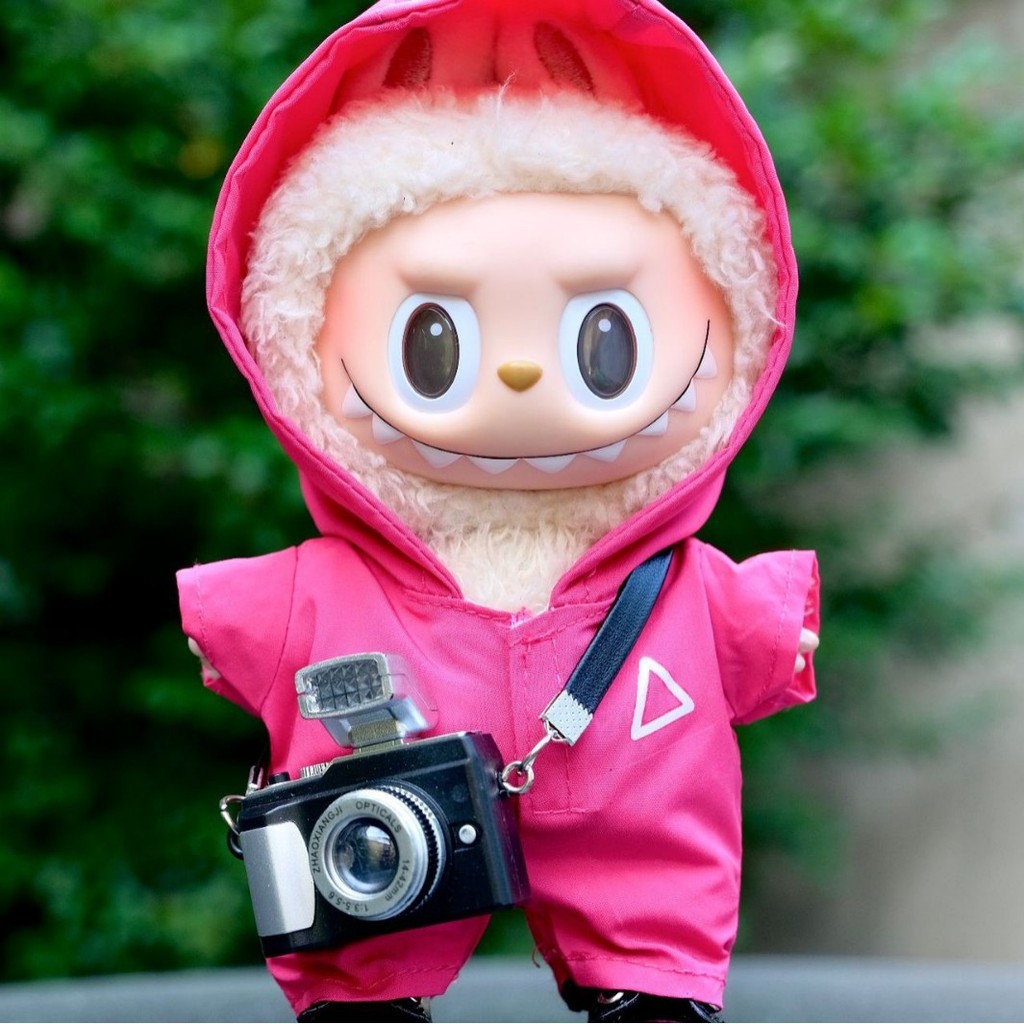 ชุดตุ๊กตา 10cm หมวกตุ๊กตา 10cm [เสื้อผ้าเท่านั้น] One Three Generations Labubu17cm Labubu Doll Cloth