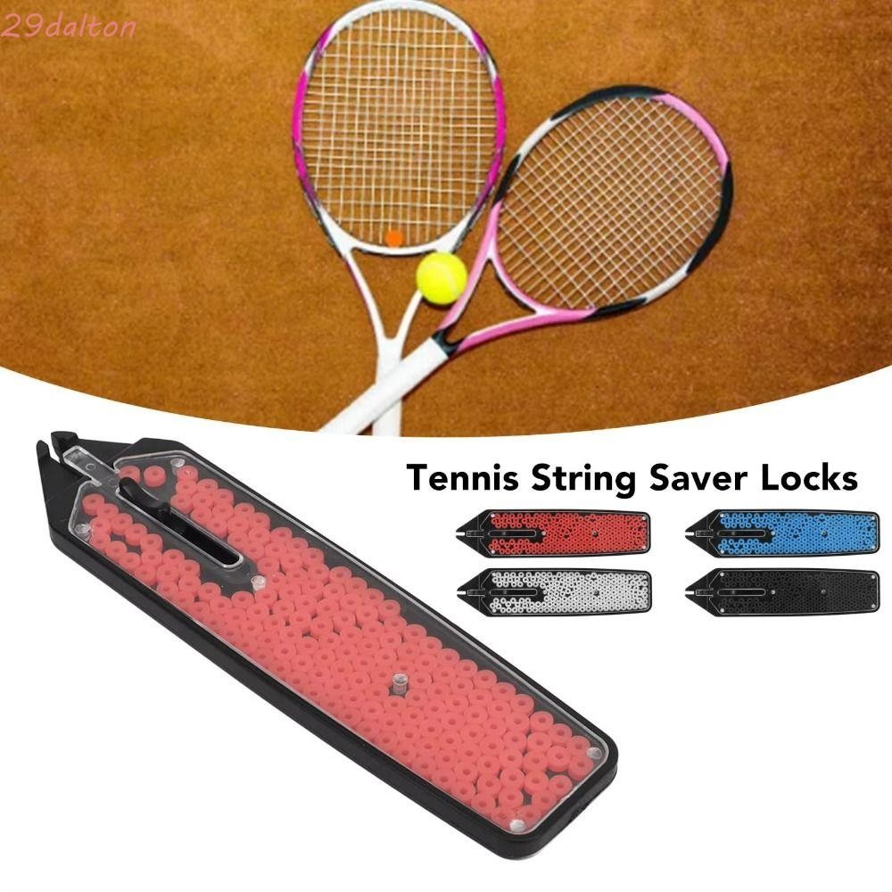 DALTON ไม้ String Saver, น้ําหนักเบาล็อค Strings เทนนิส Cross String Saver, โช้คอัพแบบพกพาพลาสติกเปล