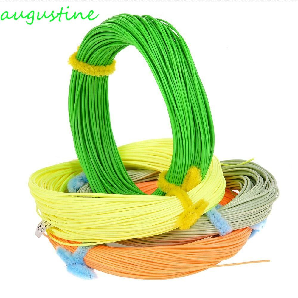 สายตกปลา AUGUSTINE Fly 100FT WF3WF8F: สายเดินลอยแบบ Fluoro 4 สี สำหรับการตกปลานิมฟ์