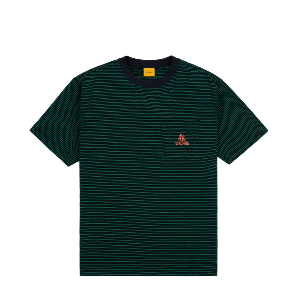 Dime Striped Pocket T-Shirt Green