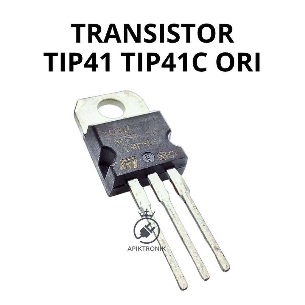 ทรานซิสเตอร์ TIP41 TIP41C ดั้งเดิม – NPN TO-220 สําหรับพลังงานอิเล็กทรอนิกส์