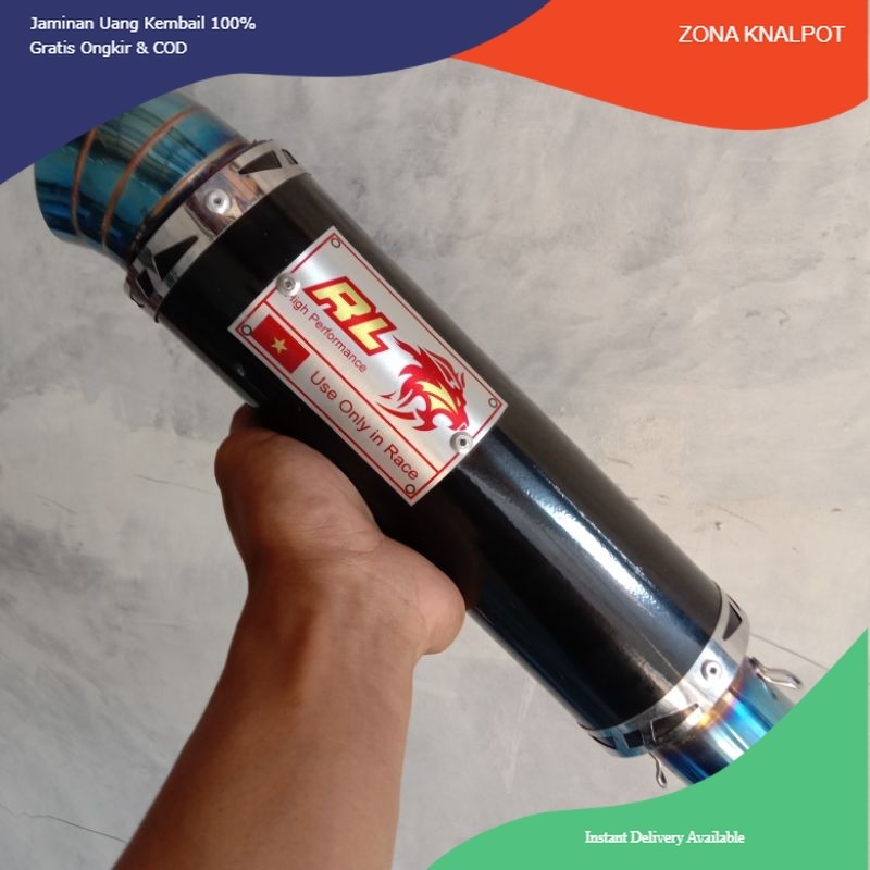 ท่อไอเสีย Red Leo Canister 51mm สําหรับรถจักรยานยนต์ทุกรุ่น