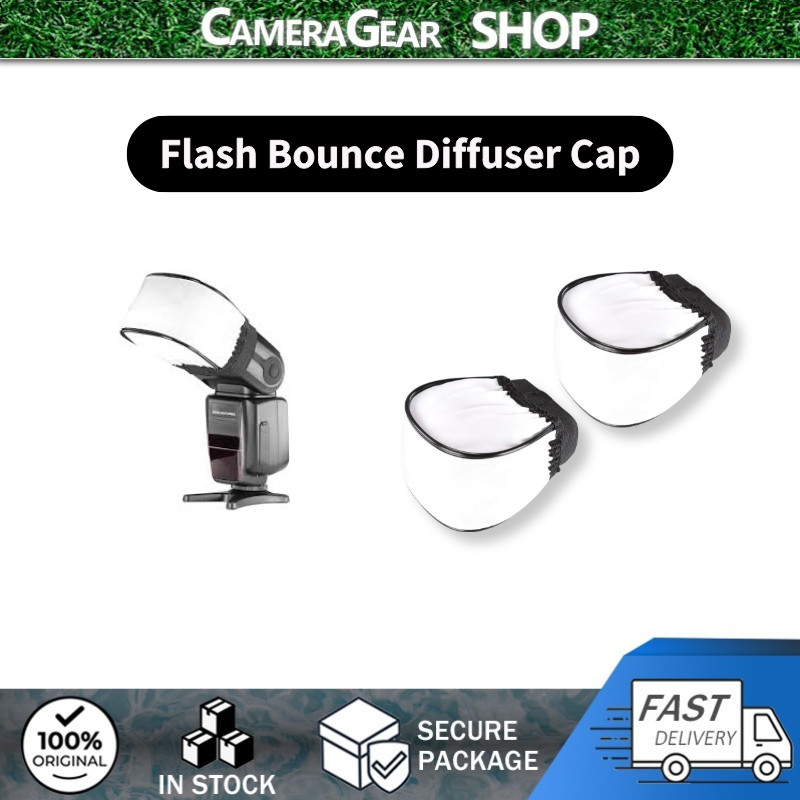 CameraGear Soft Universal Cloth Flash Bounce Diffuser Cap สําหรับ Flashgun, Universial Flash Diffuse