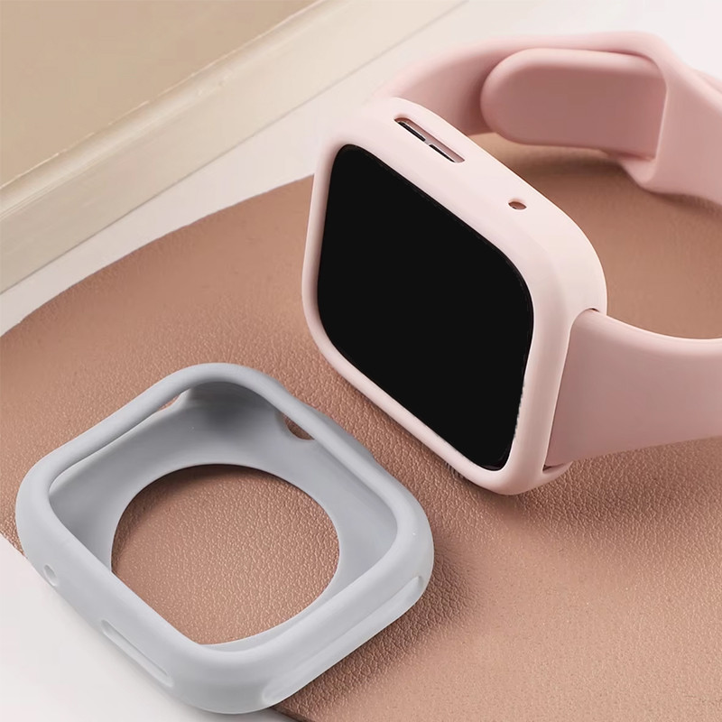 เคส + ฟิล์ม 2 ชิ้นสําหรับ Huawei Watch Fit 4 pro/Fit 4 เคสซิลิโคน + ฟิล์มกันรอยหน้าจอฟิล์มนุ่มป้องกันรอยขีดข่วน - รูปที่ 2