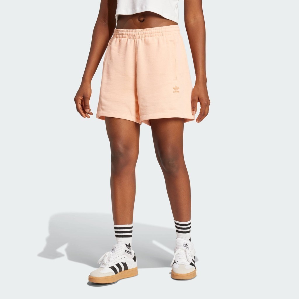 adidas Lifestyle Essentials French Terry Shorts Women Pink JJ3464 – โปรปัง